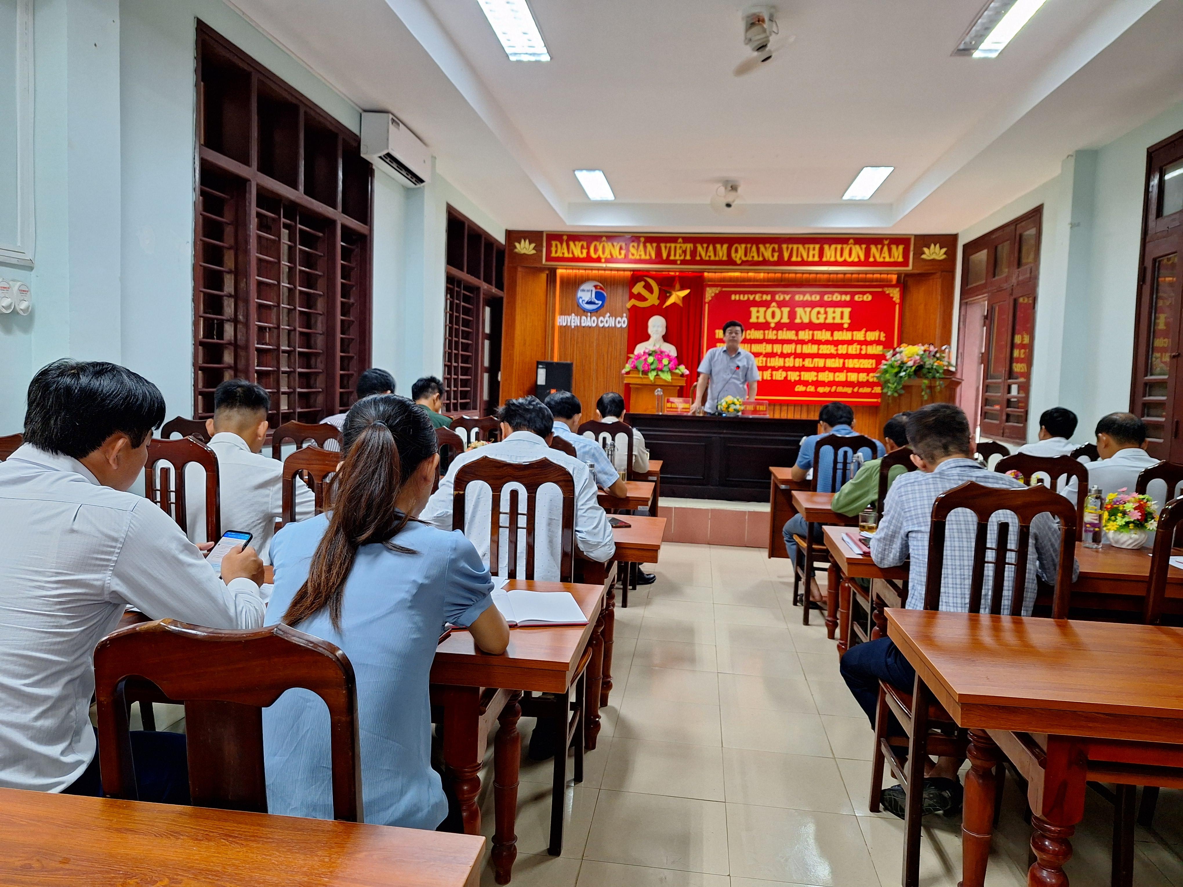 Hội nghị trực báo công tác Đảng, Mặt trận, Đoàn quý I, triển khai nhiệm vụ quý II năm 2024