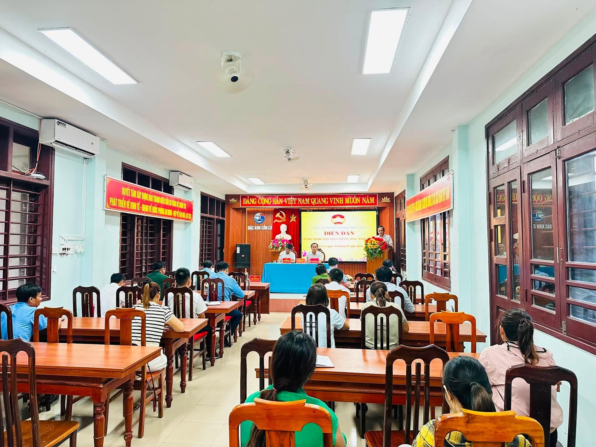 Cồn Cỏ tổ chức diễn đàn “Lắng nghe dân nói”