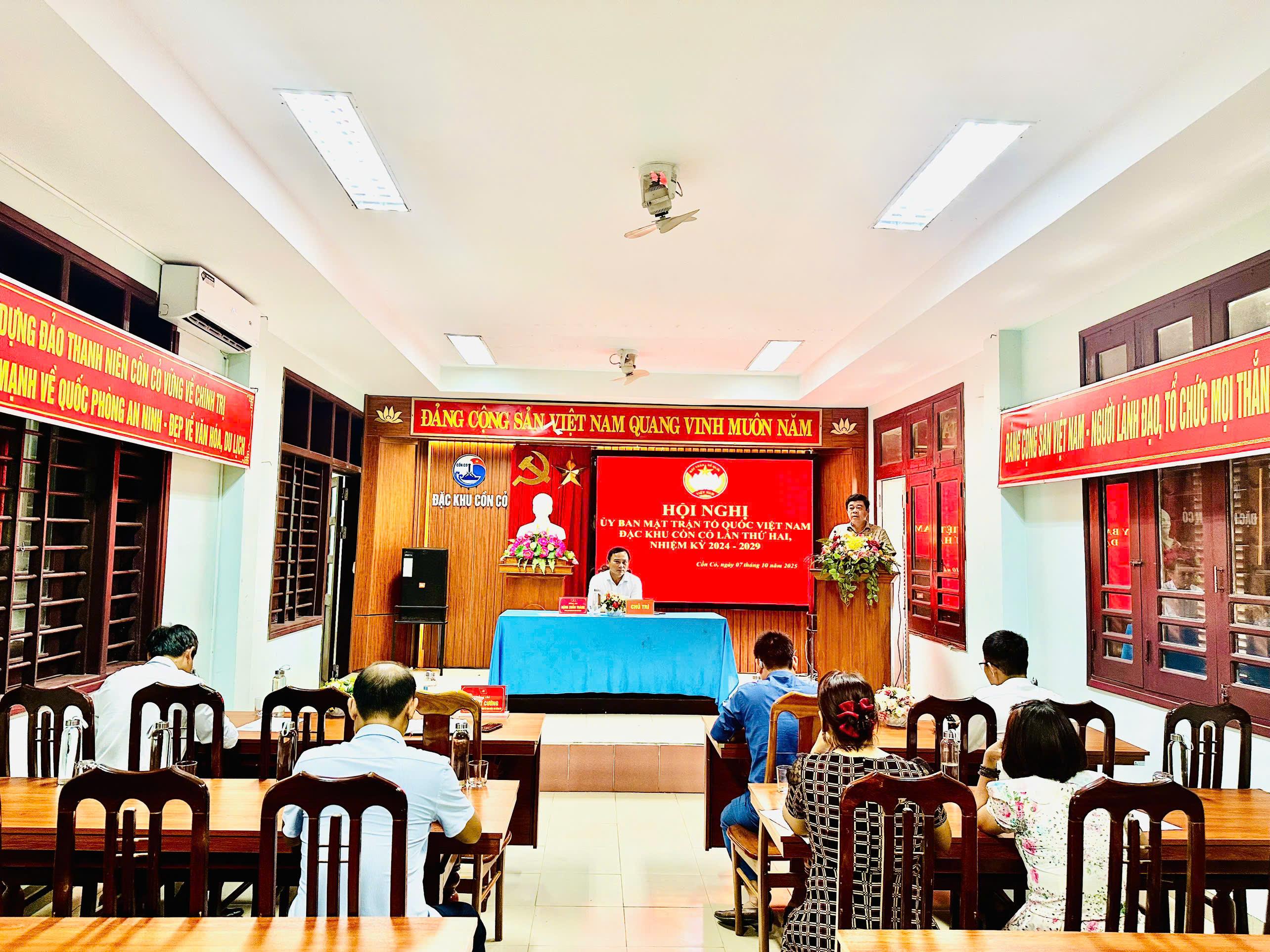 Hội nghị UBMTTQVN đặc khu Cồn Cỏ, nhiệm kỳ 2024 -2029