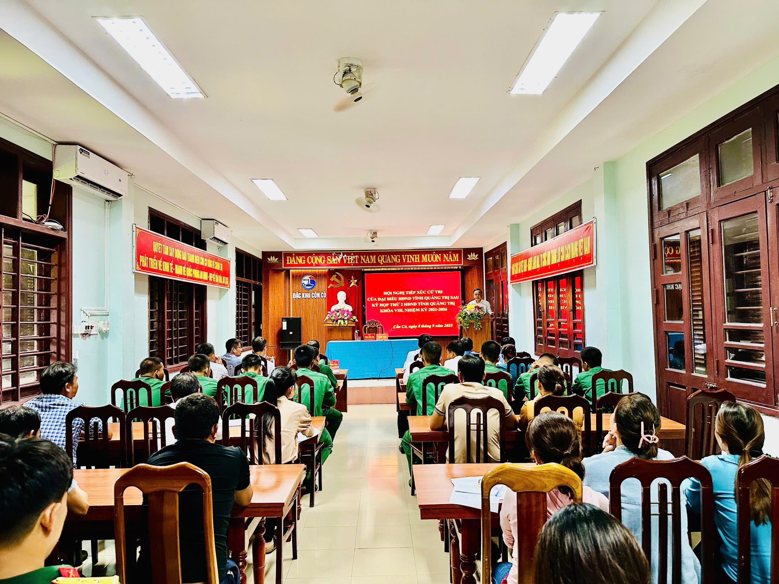 Hội nghị tiếp xúc cử tri của Đại biểu HĐND tỉnh Quảng Trị sau kỳ họp thứ 2