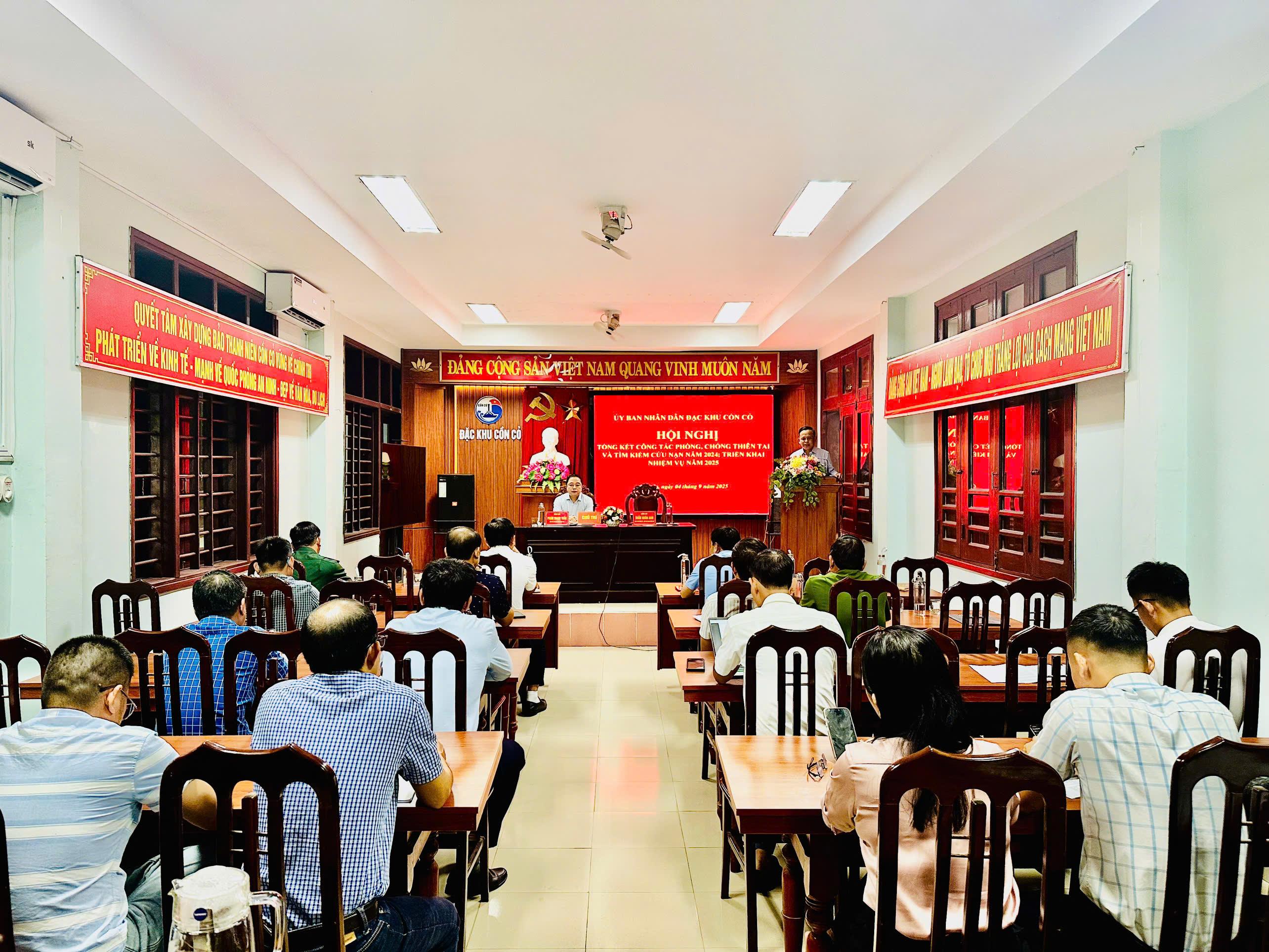 Hội nghị Tổng kết công tác phòng, chống thiên tai và tìm kiếm cứu nạn năm 2024, triển khai nhiệm...