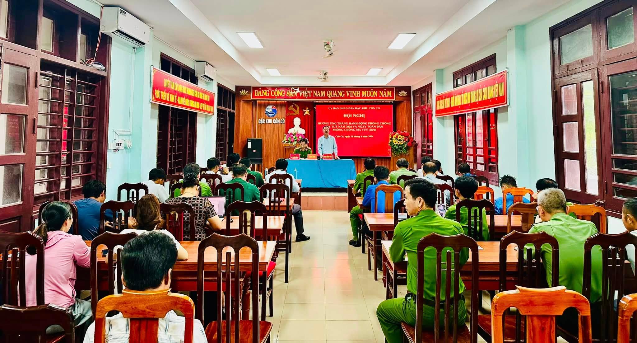 Hội nghị hưởng ứng tháng hành động phòng chống ma túy 2026 và Ngày toàn dân phòng chống ma túy (26/6)