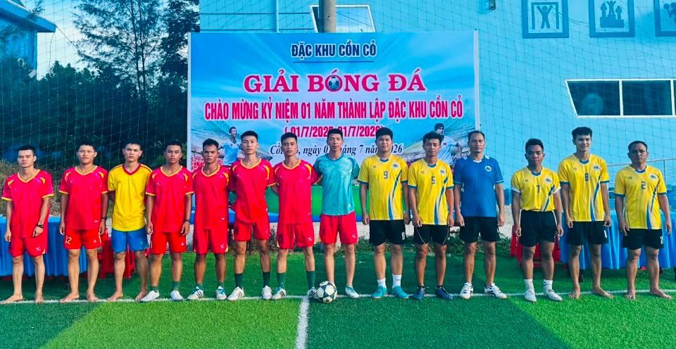 Cồn Cỏ tổ chức giải bóng đá Nhân kỷ niệm 01 năm thành lập đặc khu Cồn Cỏ