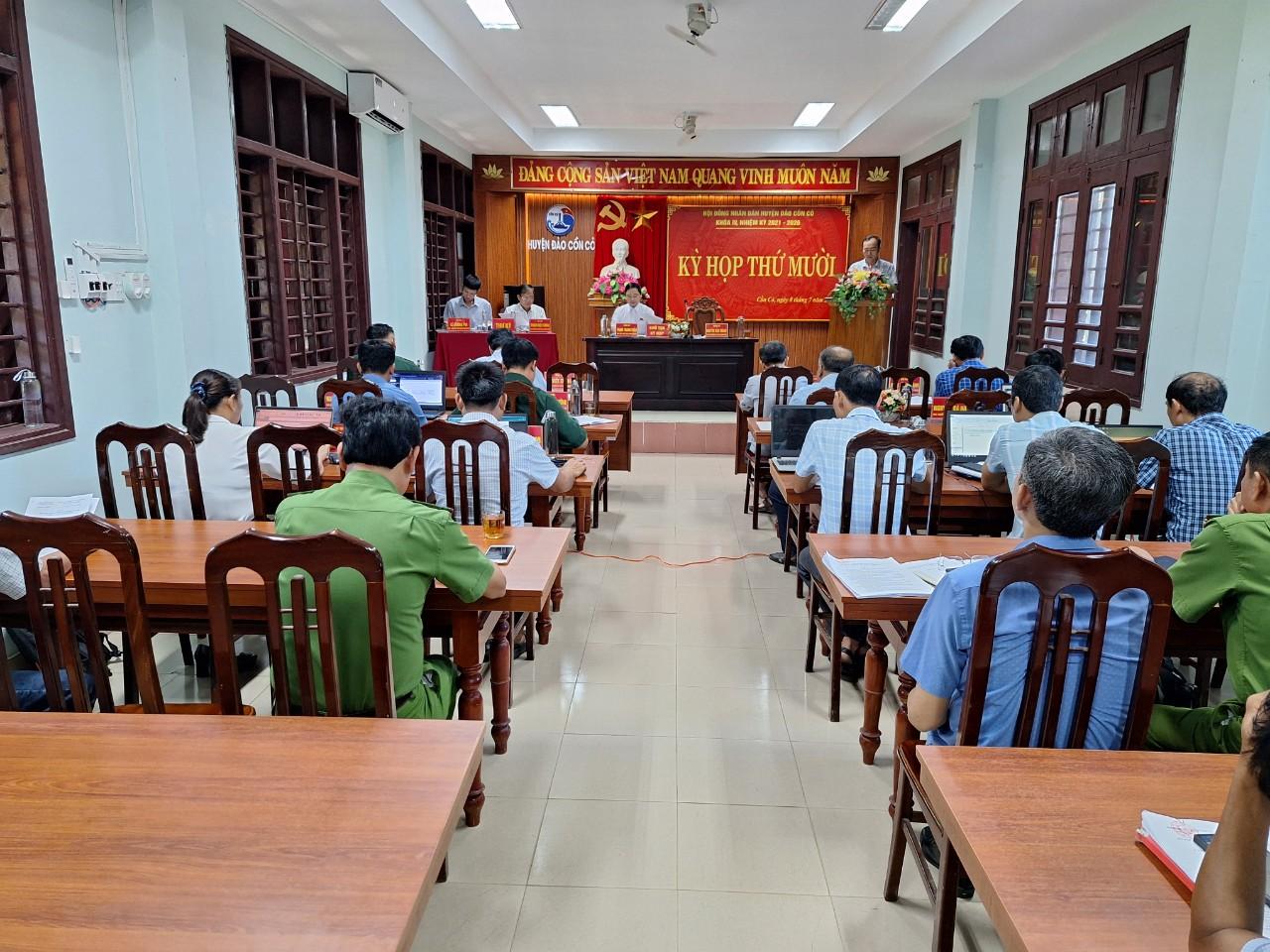Hội đồng nhân dân huyện đảo cồn Cỏ tổ chức kỳ họp thứ 10