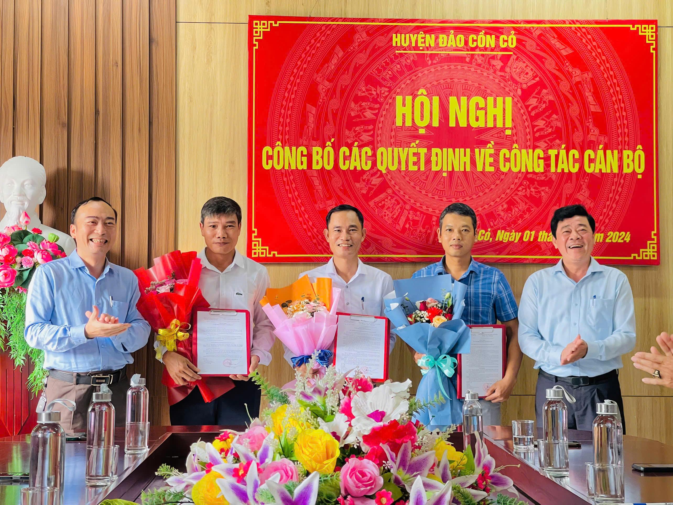 Huyện đảo Cồn Cỏ công bố các quyết định về công tác cán bộ